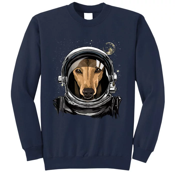 Outer Space Astronaut Italian Greyhound Dog Lover Astronomy Tall Sweatshirt