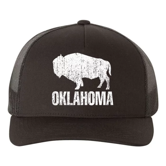 Oklahoma S.T.A.Te. And American Buffalo Bison Yupoong Adult 5-Panel Trucker Hat