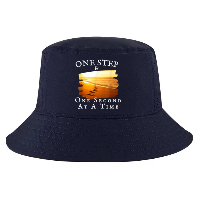 One Step And One Second At A Time Faith In God Cool Comfort Performance Bucket Hat