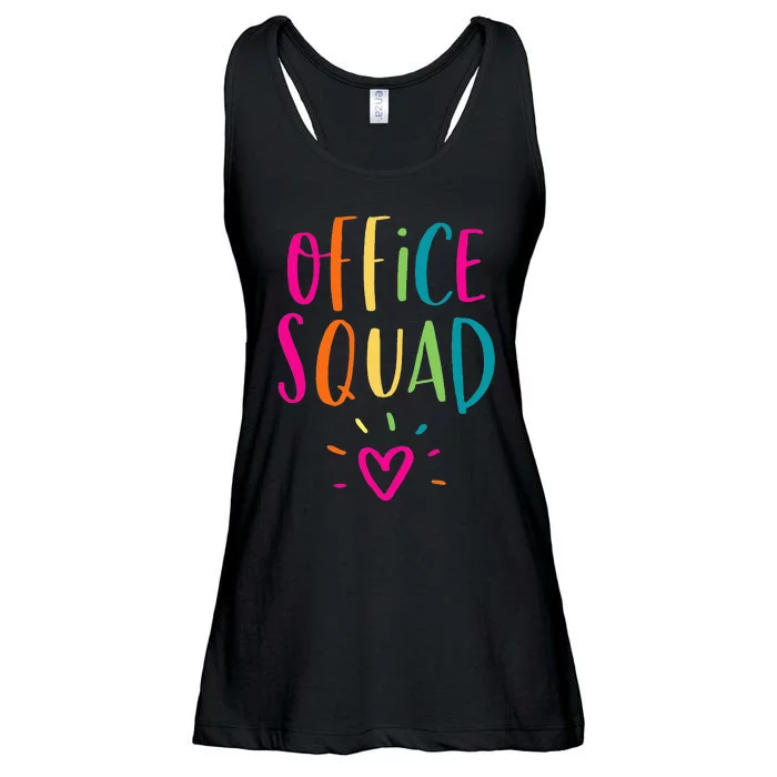 Office Squad Administrative Assistant Gift School Secretary Ladies Essential Flowy Tank