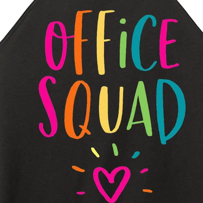 Office Squad Administrative Assistant Gift School Secretary Women’s Perfect Tri Rocker Tank