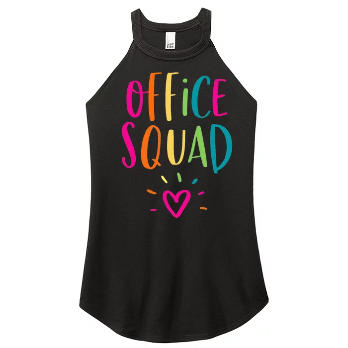 Office Squad Administrative Assistant Gift School Secretary Women’s Perfect Tri Rocker Tank