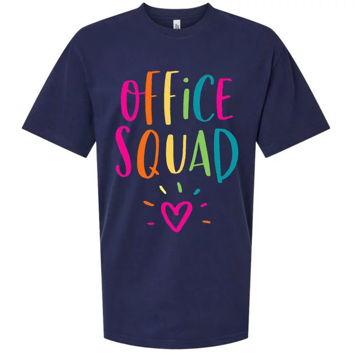 Office Squad Administrative Assistant Gift School Secretary Sueded Cloud Jersey T-Shirt