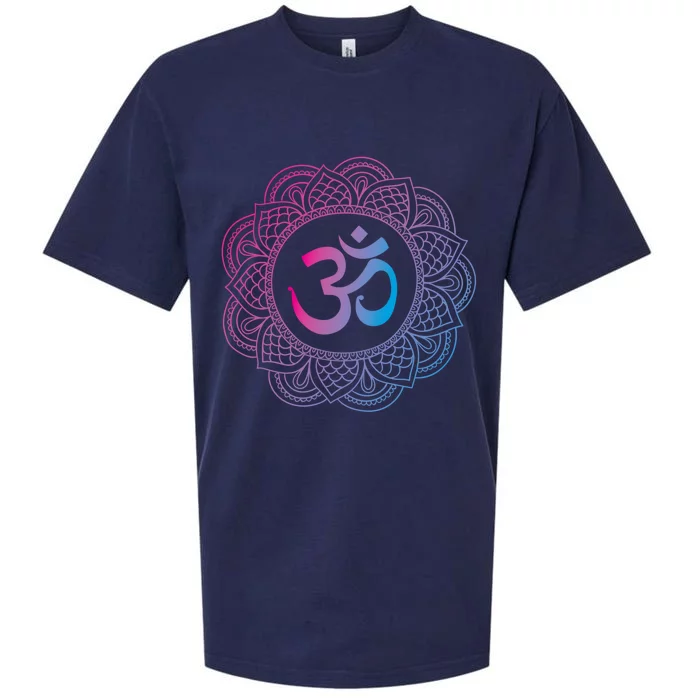 Om Symbol Aum Ohm Hindu Dala Yoga Meditation Namaste Gift Sueded Cloud Jersey T-Shirt