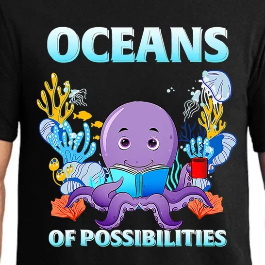 Octopus Sea Animal Summer Reading Oceans Of Possibilities Gift Pajama Set