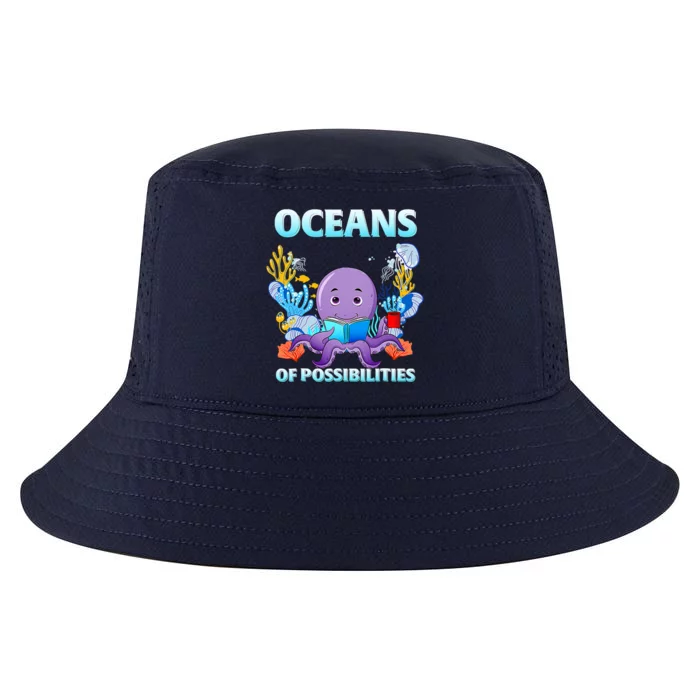 Octopus Sea Animal Summer Reading Oceans Of Possibilities Gift Cool Comfort Performance Bucket Hat