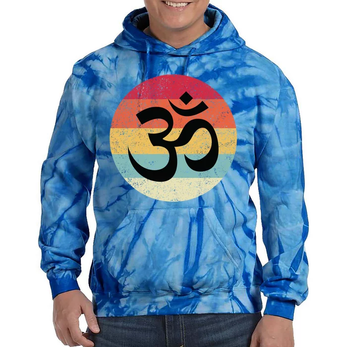 Om Symbol Aum Ohm Hindu Zen Tantra Yoga Day Namaste Cool Gift Tie Dye Hoodie