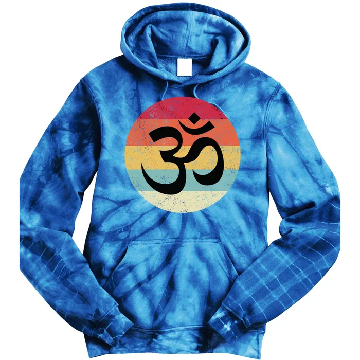 Om Symbol Aum Ohm Hindu Zen Tantra Yoga Day Namaste Cool Gift Tie Dye Hoodie