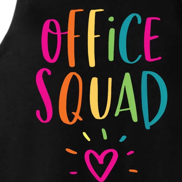 Office Squad Administrative Assistant Gift School Secretary Ladies Tri-Blend Wicking Tank