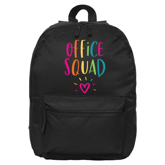 Office Squad Administrative Assistant Gift School Secretary 16 in Basic Backpack