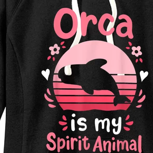 Orca Spirit Animal Women's Fleece Hoodie