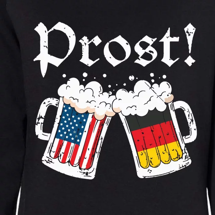 Oktoberfest Shirts American German Flag Beer Prost Womens California Wash Sweatshirt