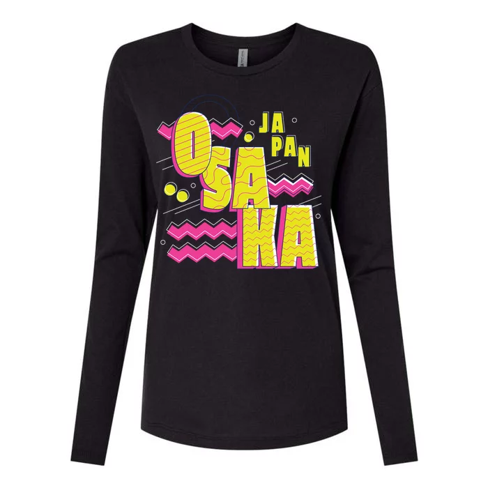 Osaka Japan Womens Cotton Relaxed Long Sleeve T-Shirt