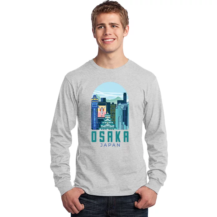 Osaka Japan City Long Sleeve Shirt