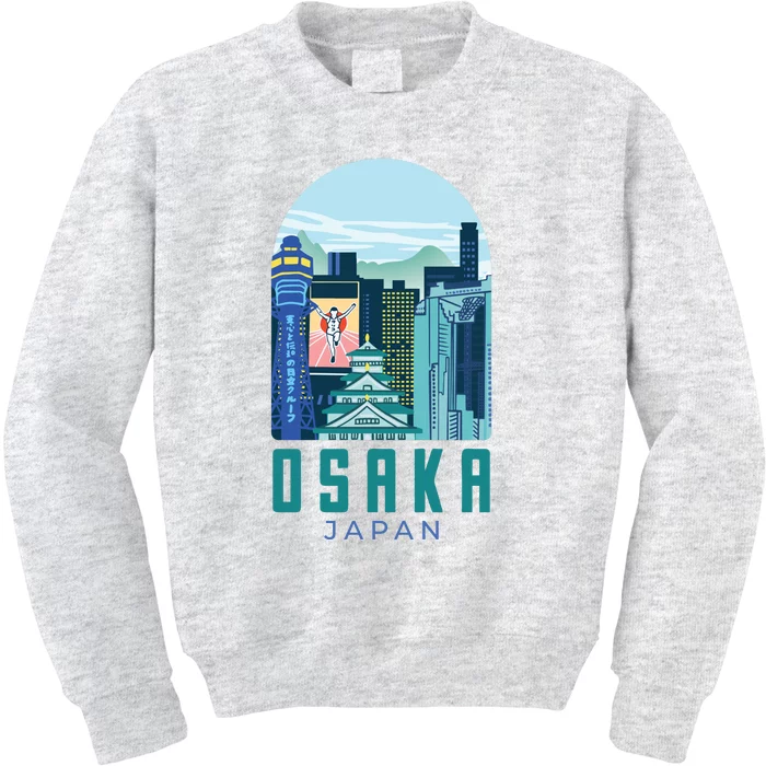 Osaka Japan City Kids Sweatshirt