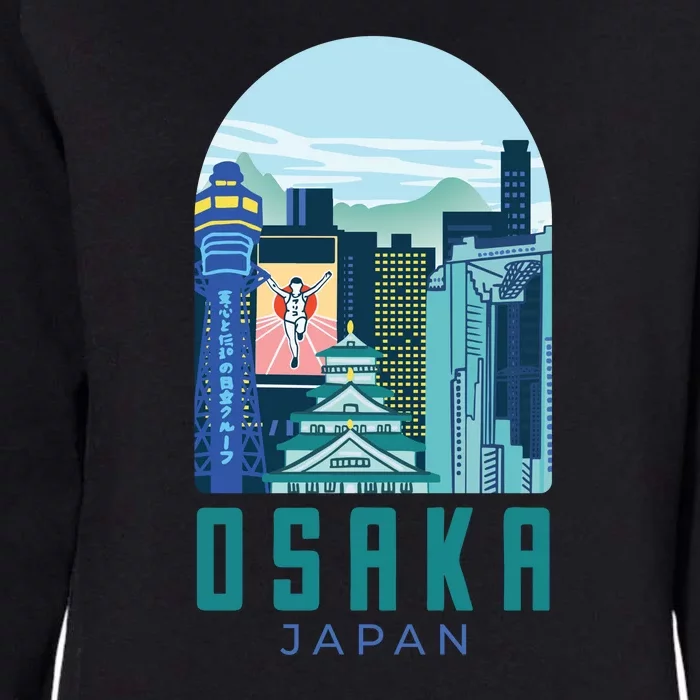 Osaka Japan City Womens California Wash Sweatshirt