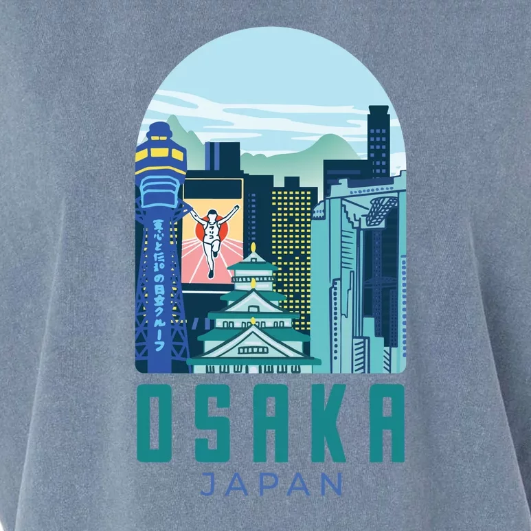 Osaka Japan City Garment-Dyed Women's Muscle Tee