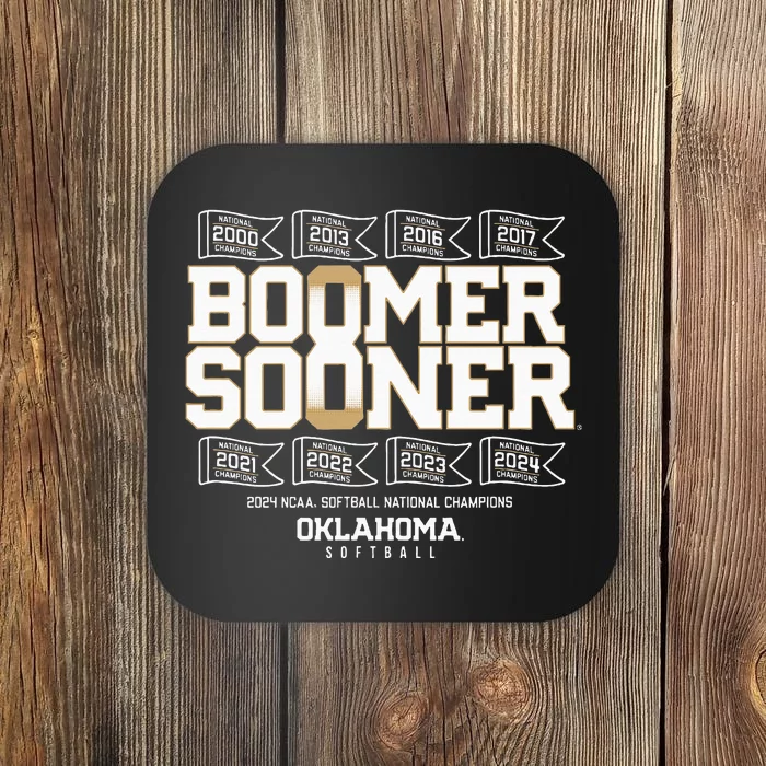 Oklahoma Softball Boomer Sooner 8time Champs Coaster