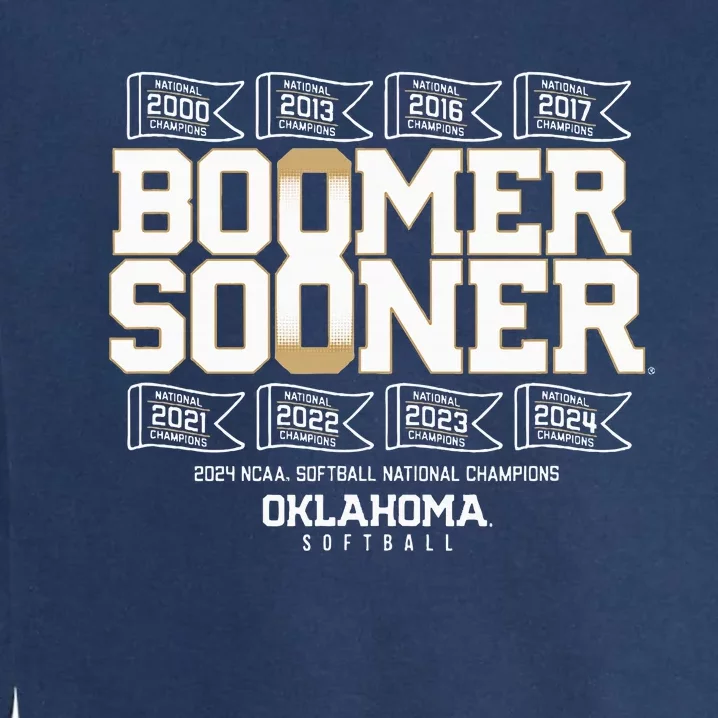 Oklahoma Softball Boomer Sooner 8time Champs Garment-Dyed Sweatshirt