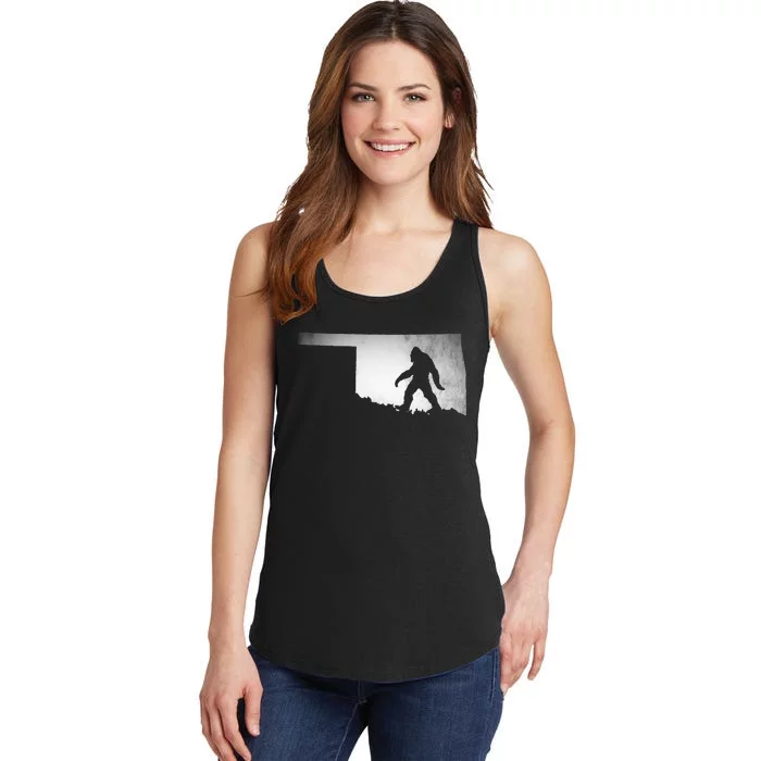 Oklahoma Sasquatch Bigfoot Ladies Essential Tank