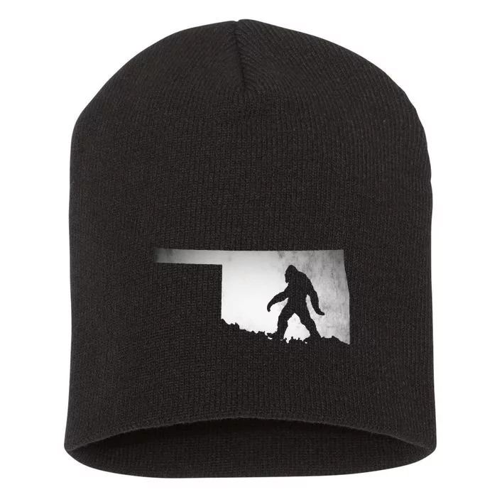 Oklahoma Sasquatch Bigfoot Short Acrylic Beanie