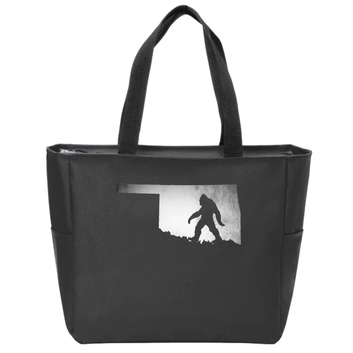 Oklahoma Sasquatch Bigfoot Zip Tote Bag