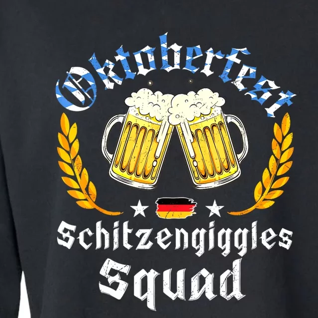 Oktoberfest Squad Bavarian Festival Munich Beer Cropped Pullover Crew