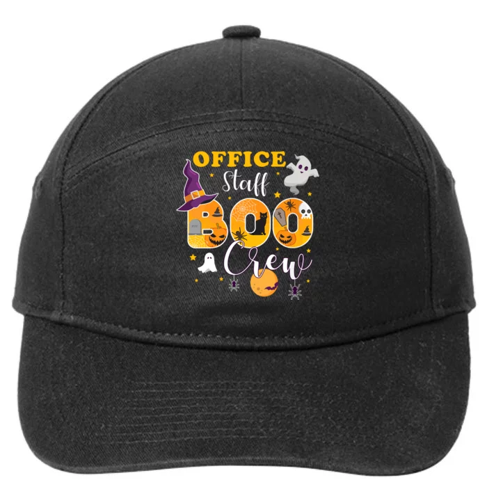 Office Staff Boo Crew Matching Halloween Costume 7-Panel Snapback Hat