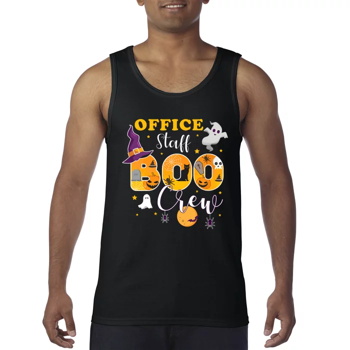 Office Staff Boo Crew Matching Halloween Costume Tank Top