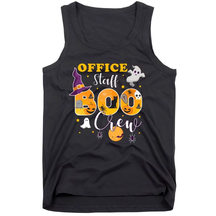 Office Staff Boo Crew Matching Halloween Costume Tank Top