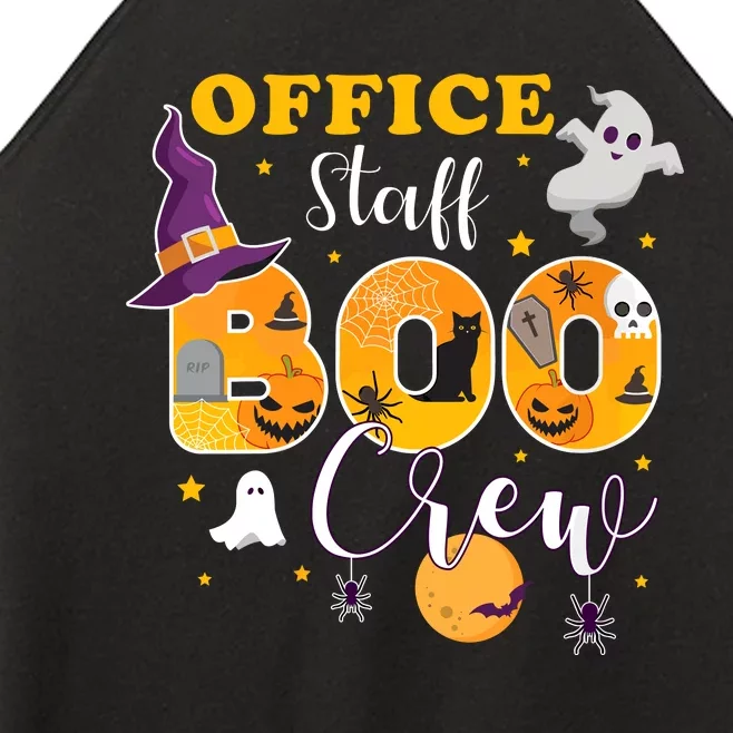 Office Staff Boo Crew Matching Halloween Costume Women’s Perfect Tri Rocker Tank