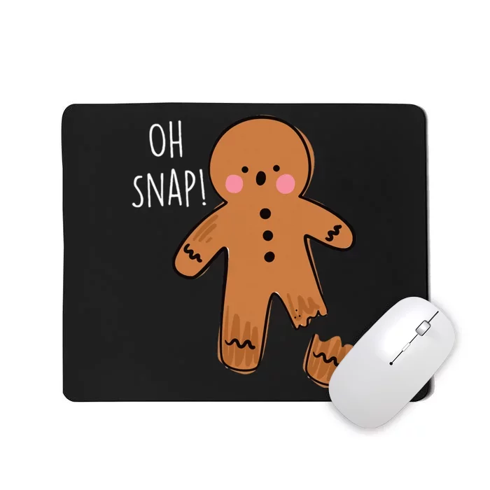 Oh Snap Broken Leg Injury Broken Bones Hospital Gingerbread Mousepad