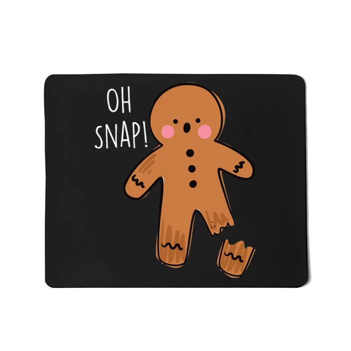 Oh Snap Broken Leg Injury Broken Bones Hospital Gingerbread Mousepad