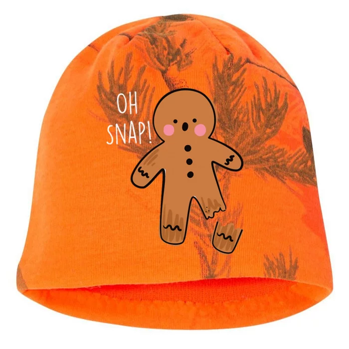 Oh Snap Broken Leg Injury Broken Bones Hospital Gingerbread Kati - Camo Knit Beanie