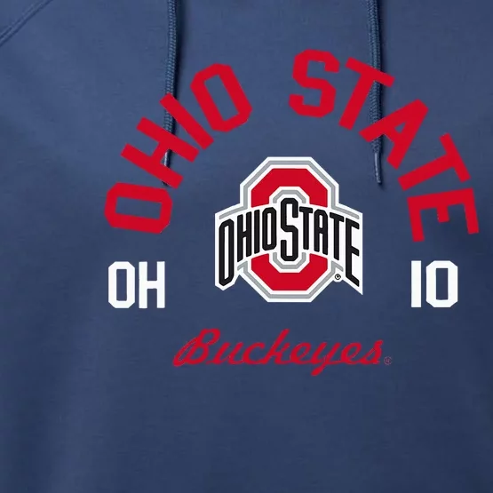 Ohio State Buckeyes Game Time Logo Officially Licensed Performance Fleece Hoodie