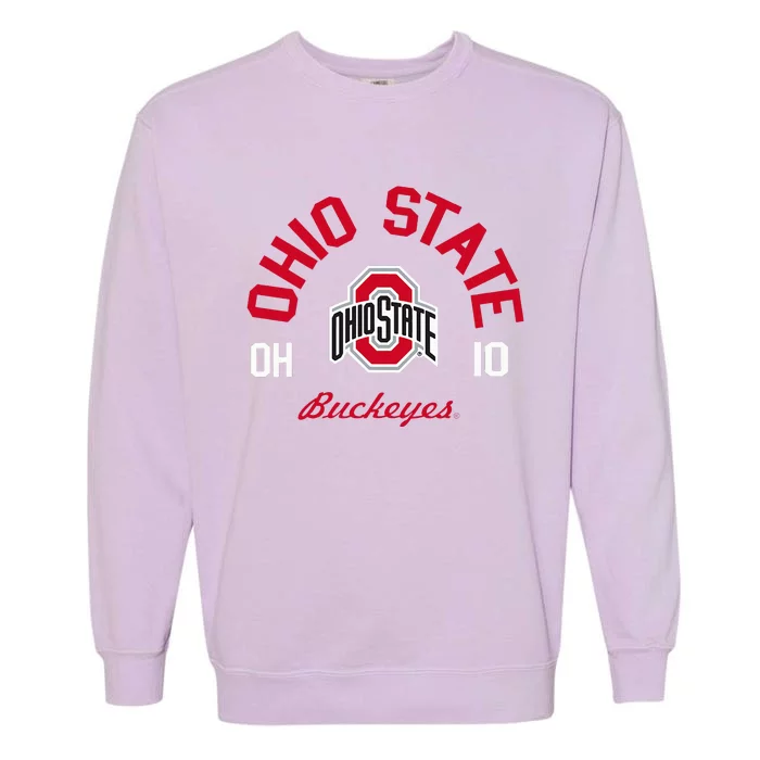 Ohio State Buckeyes Game Time Logo Officially Licensed Garment-Dyed Sweatshirt