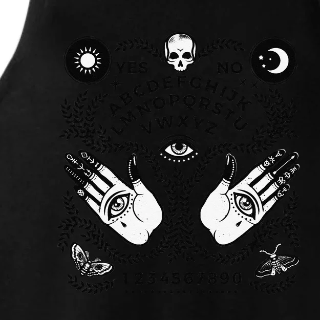 Ouija Spirit Board Witchcraft Occult Halloween Ladies Tri-Blend Wicking Tank