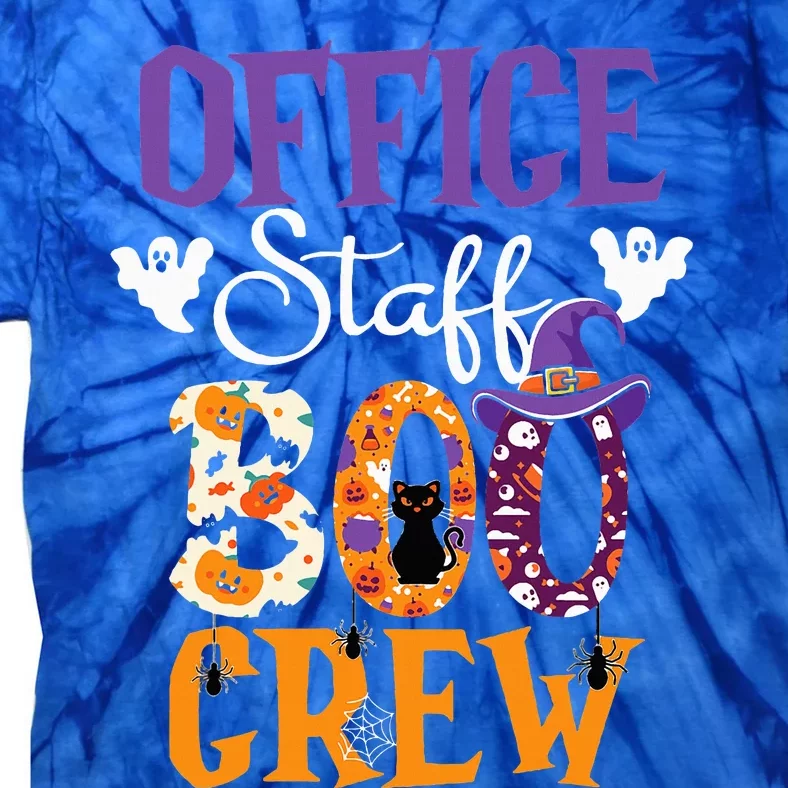 O.ffice Staff Boo Crew Matching Autumn Halloween Costume Tie-Dye T-Shirt