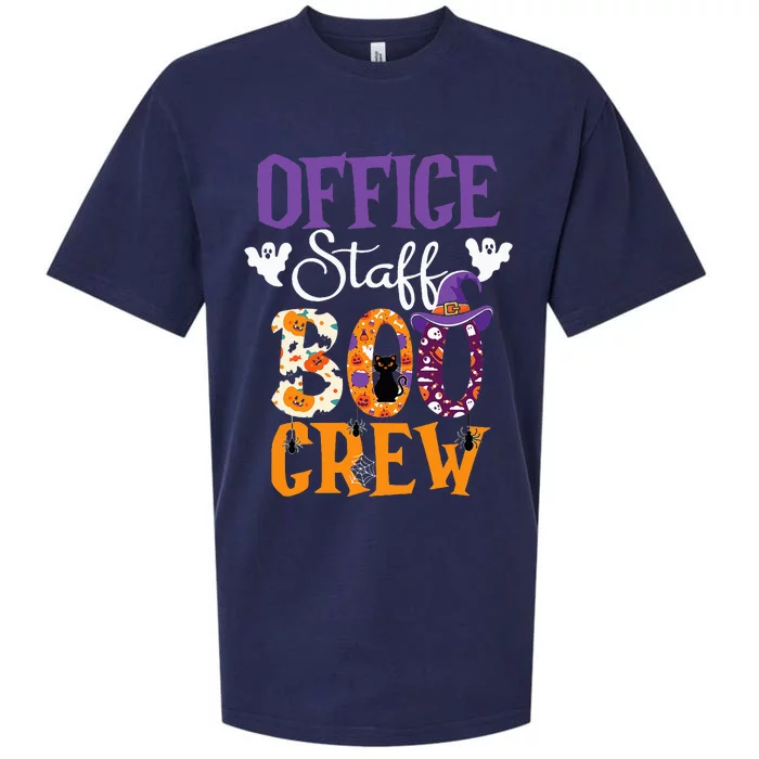 O.ffice Staff Boo Crew Matching Autumn Halloween Costume Sueded Cloud Jersey T-Shirt