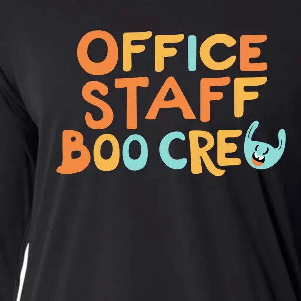 Office Staff Boo Crew Halloween Cooling Performance Long Sleeve Crew