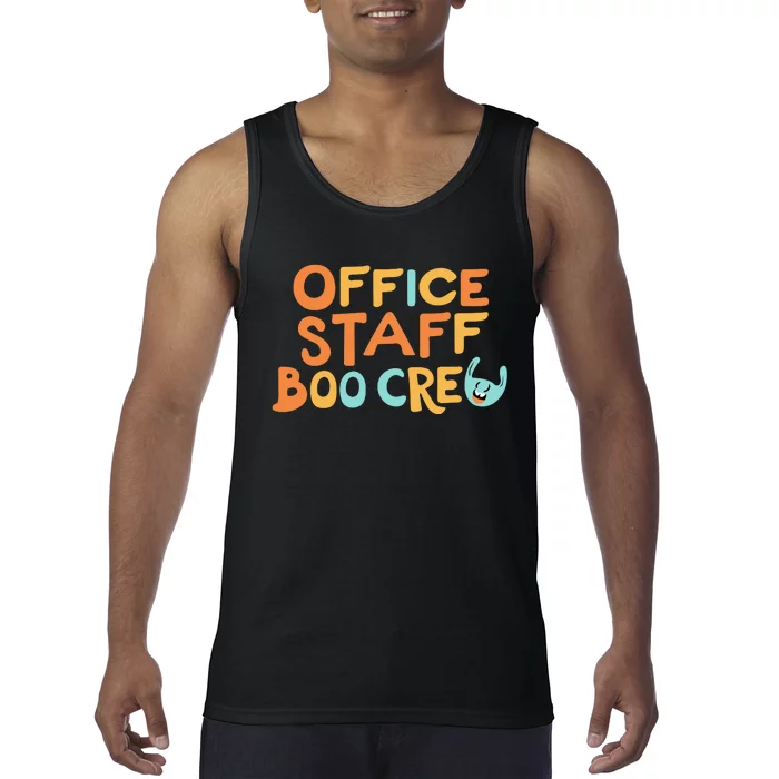 Office Staff Boo Crew Halloween Tank Top