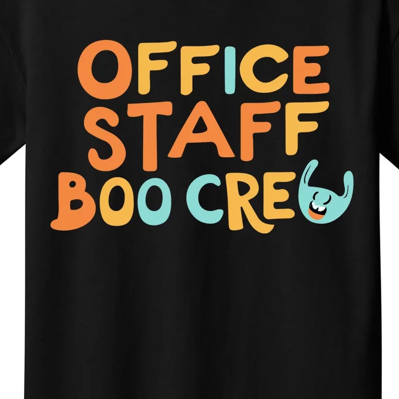 Office Staff Boo Crew Halloween Kids T-Shirt