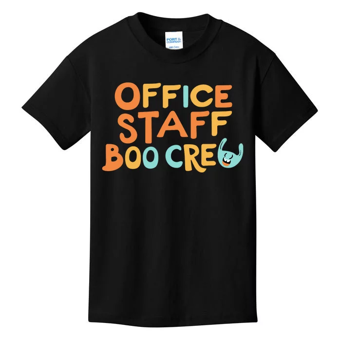 Office Staff Boo Crew Halloween Kids T-Shirt