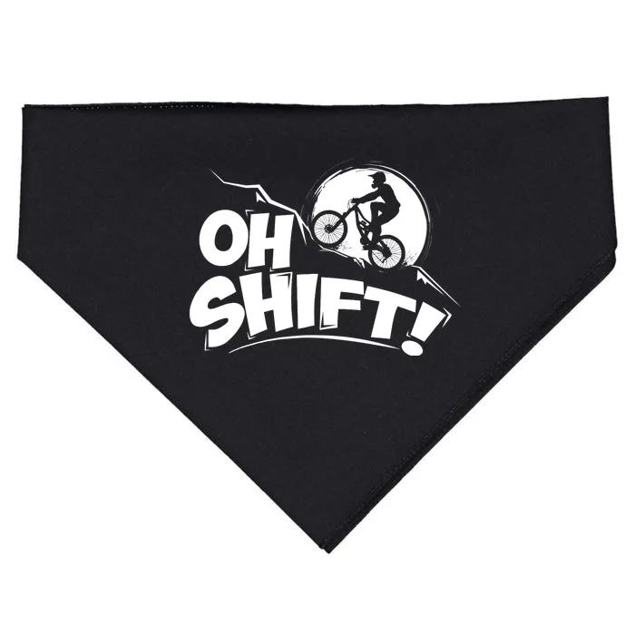 Oh Shift! - Bicycle Gift for Bike Riders & Cyclists USA-Made Doggie Bandana