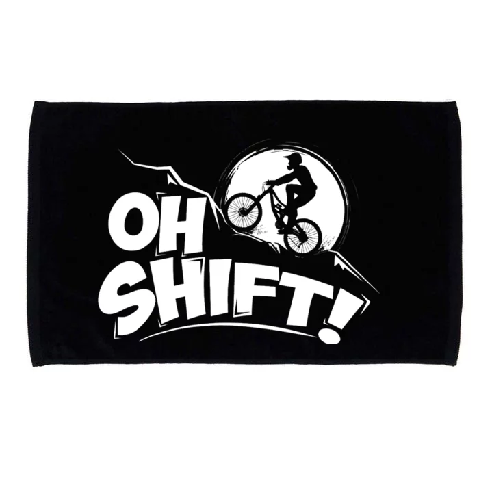 Oh Shift! - Bicycle Gift for Bike Riders & Cyclists Microfiber Hand Towel