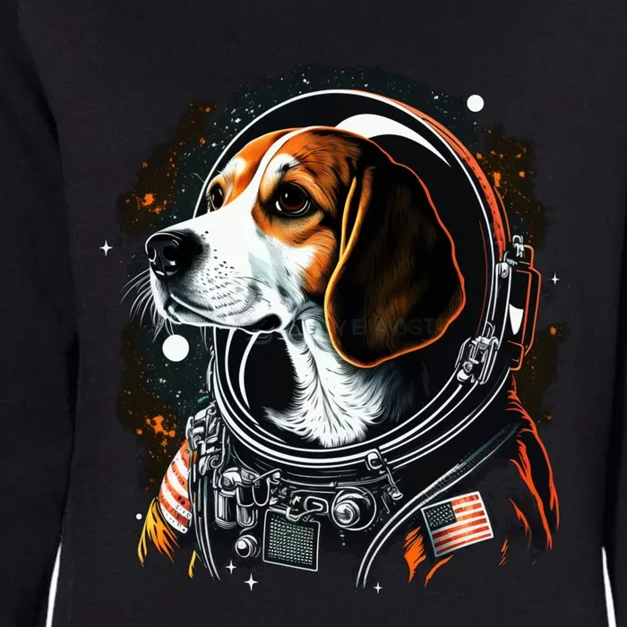 Outer Space Beagle On Galaxy Astronaut Beagle Great Gift Womens California Wash Sweatshirt