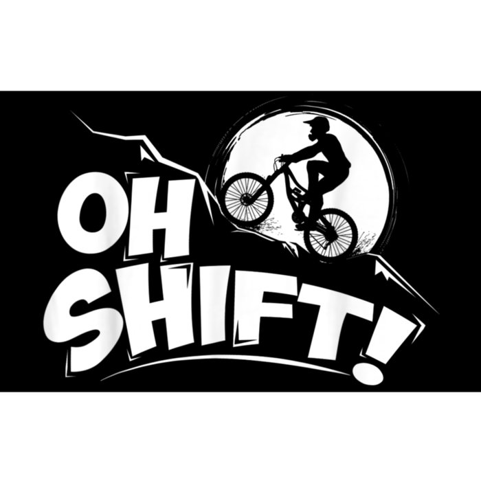 Oh Shift! Bicycle For Bike Riders & Cyclists Bumper Sticker