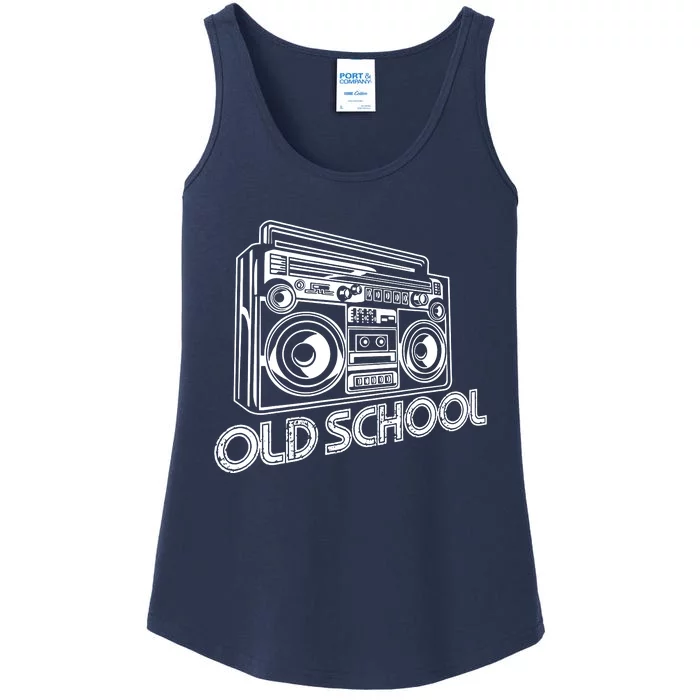 Old School Boombox 80s Rap Ladies Essential Tank