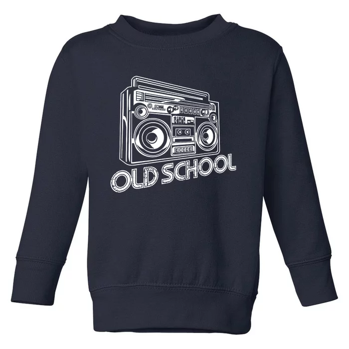 Old School Boombox 80s Rap Toddler Sweatshirt