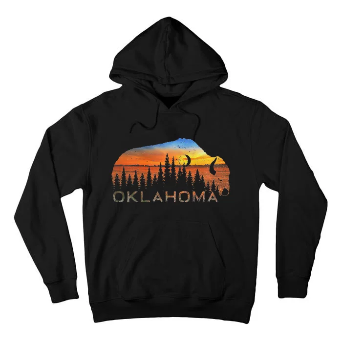 Oklahoma Sunset Buffalo Tall Hoodie